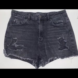 Black Denim Shorts!